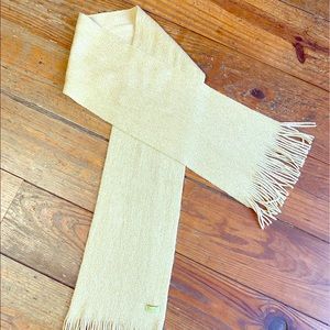 ❄️ Soft & Sparkly Camel w/Gold Woven Scarf by Echo